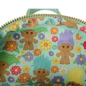 Loungefly Trolls Kids Backpack - Pastel Rainbow Amazon.com: Loungefly Universal Classic Trolls Mini Backpack  main image 3